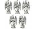 Zawieszka Aniołek ANIOŁ Charms Święta Mikołajki Wigilia 25x14mm Metal 5szt
