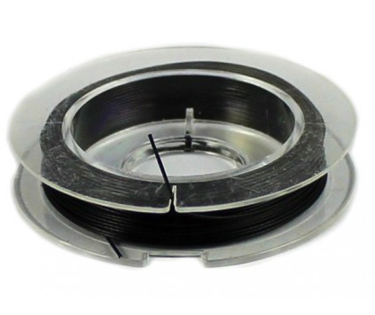 LINKA JUBILERSKA SZPULKA 10 Metrów czarna  0,45mm