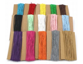 Sznurek Jubilerski Bawełniany Woskowany 1mm Duży Zestaw 15x10m Mix Kolorów
