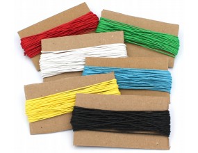 Sznurek Jubilerski Bawełniany Woskowany 1mm Zestaw 6x10m Mix Kolorów