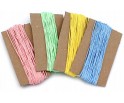 Sznurek Jubilerski Bawełniany Woskowany 1mm 4x10m Mix Pastelowych Kolorów