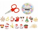 ŚWIĄTECZNY ZESTAW DO BRANSOLETEK KORALIKI ZAWIESZKI PREZENT MIKOŁAJKI