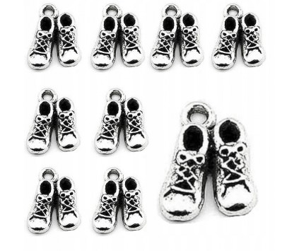 ZAWIESZKI CHARMS BUTY BUCIKI TRAMPKI ZAWIESZKA WISIOREK BRELOKA 14,5mm 12sz