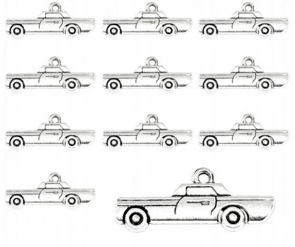 ZAWIESZKI CHARMS SAMOCHÓD AUTO ZAWIESZKA WISIOREK DO BRELOKA 27mm 12sz