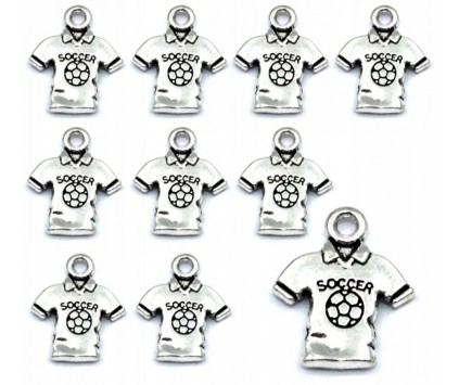 ZAWIESZKI CHARMS KOSZULKA PIŁAKRSKA ZAWIESZKA WISIOREK BRELOKA 18,5mm 12sz