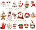ZAWIESZKI CHARMS DO BRANSOLETEK PREZENT NA ŚWIĘTA MIKOŁAJKI ZESTAW 18+18