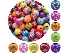 ZESTAW DO RÓŻAŃCA KORALIKI AKRYLOWE JEZUS Z JEZUSEM 8mm MIX 100szt