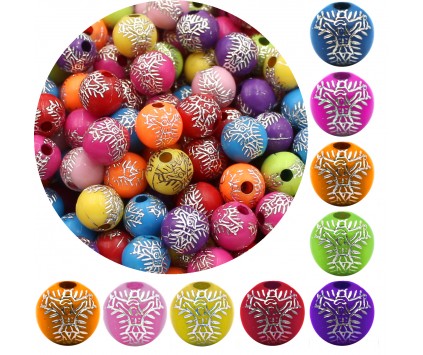 ZESTAW DO RÓŻAŃCA KORALIKI AKRYLOWE JEZUS Z JEZUSEM 8mm MIX 100szt