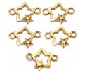 ŁĄCZNIK DO BRANSOLETEK OZDÓB GWIAZDKA GWIAZDA ŚWIĘTA MIKOŁAJKI 18,5mm 5szt