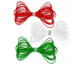 SZNUREK nylonowy ŚWIĘTA MIKOŁAJKI Czerwony Biały Zielony ~0,8mm 3x5m