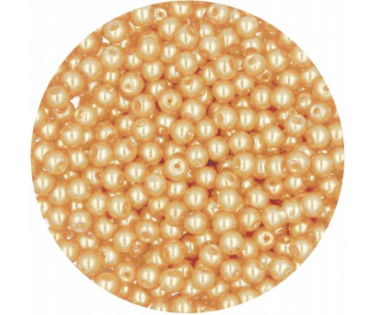 18 PERŁA PERŁY PEREŁKI SZKLANE 4mm 50szt