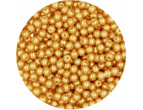 31 PERŁA PERŁY PEREŁKI SZKLANE 4mm 50szt