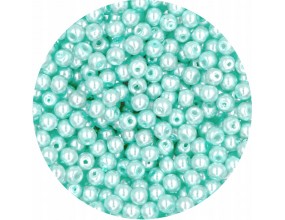 45 PERŁA PERŁY PEREŁKI SZKLANE 4mm 50szt