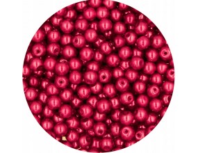 17 PERŁA PERŁY PEREŁKI SZKLANE 4mm 50szt