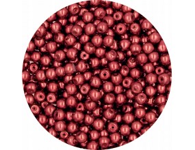 72 PERŁA PERŁY PEREŁKI SZKLANE 4mm 50szt