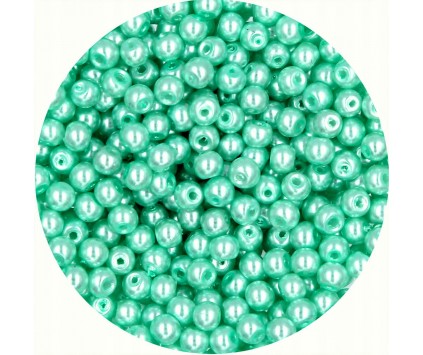65 PERŁA PERŁY PEREŁKI SZKLANE 4mm 50szt