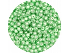 63 PERŁA PERŁY PEREŁKI SZKLANE 4mm 50szt