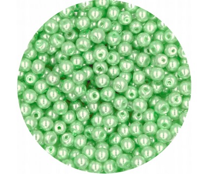 63 PERŁA PERŁY PEREŁKI SZKLANE 4mm 50szt