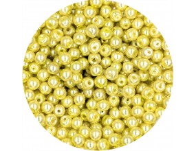 64 PERŁA PERŁY PEREŁKI SZKLANE 4mm 50szt