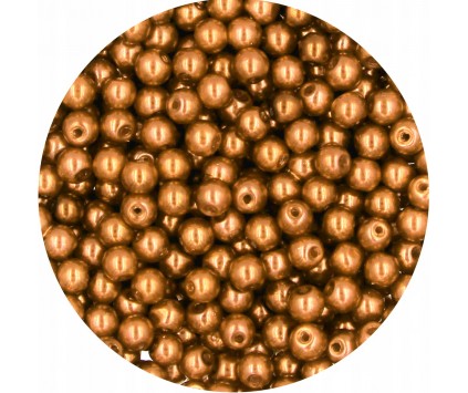 50 PERŁA PERŁY PEREŁKI SZKLANE 4mm 50szt