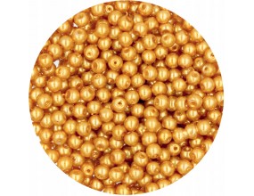 33 PERŁA PERŁY PEREŁKI SZKLANE 4mm 50szt