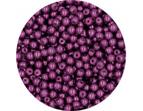 27 PERŁA PERŁY PEREŁKI SZKLANE 4mm 50szt