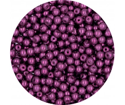 27 PERŁA PERŁY PEREŁKI SZKLANE 4mm 50szt