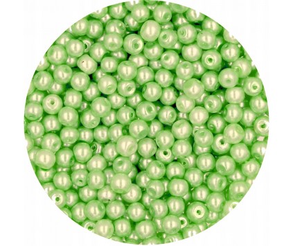 07 PERŁA PERŁY PEREŁKI SZKLANE 4mm 50szt