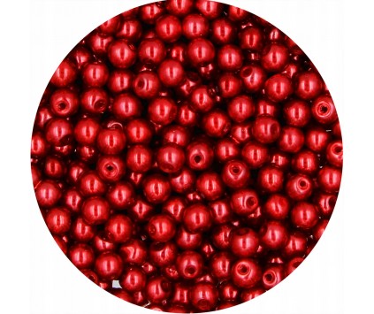 55 PERŁA PERŁY PEREŁKI SZKLANE 4mm 50szt