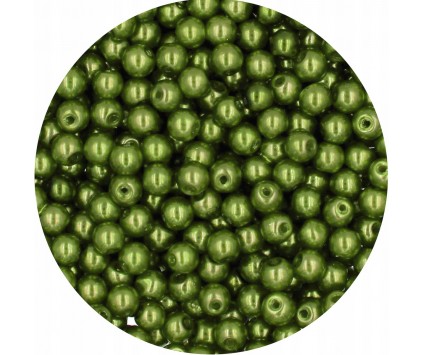 49 PERŁA PERŁY PEREŁKI SZKLANE 4mm 50szt