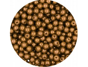 30 PERŁA PERŁY PEREŁKI SZKLANE 4mm 50szt
