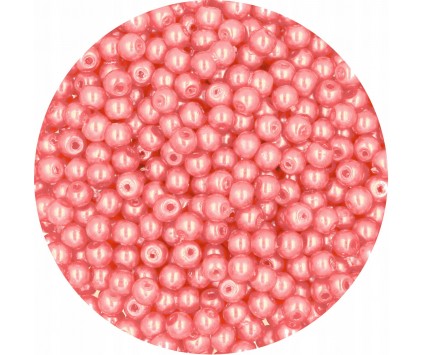 53 PERŁA PERŁY PEREŁKI SZKLANE 4mm 50szt