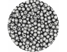 34 PERŁA PERŁY PEREŁKI SZKLANE 4mm 50szt