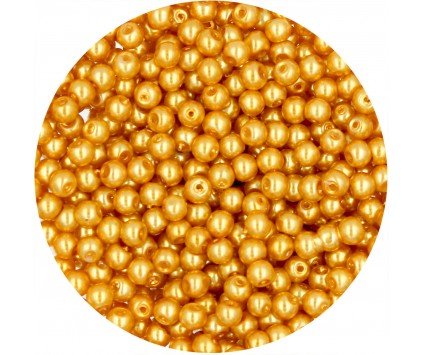 56 PERŁA PERŁY PEREŁKI SZKLANE 4mm 50szt