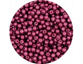 16 PERŁA PERŁY PEREŁKI SZKLANE 4mm 50szt