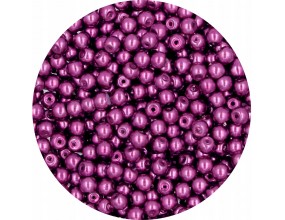 37 PERŁA PERŁY PEREŁKI SZKLANE 4mm 50szt