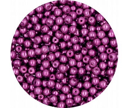 37 PERŁA PERŁY PEREŁKI SZKLANE 4mm 50szt