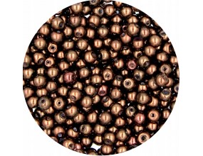 52 PERŁA PERŁY PEREŁKI SZKLANE 4mm 50szt