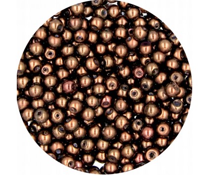 52 PERŁA PERŁY PEREŁKI SZKLANE 4mm 50szt