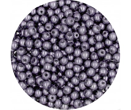 59 PERŁA PERŁY PEREŁKI SZKLANE 4mm 50szt