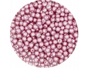 47 PERŁA PERŁY PEREŁKI SZKLANE 4mm 50szt