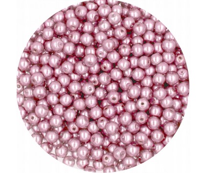 47 PERŁA PERŁY PEREŁKI SZKLANE 4mm 50szt