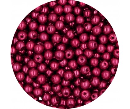 39 PERŁA PERŁY PEREŁKI SZKLANE 4mm 50szt