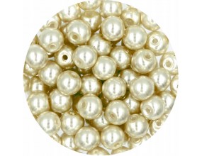02 PERŁA PERŁY PEREŁKI SZKLANE 6mm 30szt