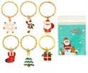 BRELOKI BRELOCZKI ŚWIĄTECZNE PREZENT PODZIĘKOWANIE ŚWIĘTA MIKOŁAJ 6 sztuk