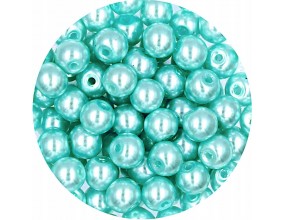 45 PERŁA PERŁY PEREŁKI SZKLANE 6mm 30szt