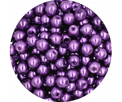 37 PERŁA PERŁY PEREŁKI SZKLANE 6mm 30szt