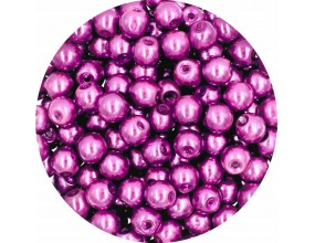 16 PERŁA PERŁY PEREŁKI SZKLANE 6mm 30szt