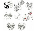 ZAWIESZKI PRZYJAŹNI I LOVE YOU BEST FRIENDS YIN YANG WALENTYNKI 8 KPL