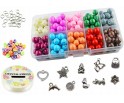 ZESTAW KORALIKÓW PERŁY SZKLANE DO BRANSOLETEK MIX
